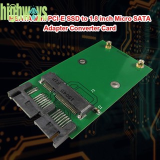 อะแดปเตอร์แปลงการ์ด Micro SATA MSATA Mini PCI Express SSD เป็น 1.8 นิ้ว [highways.th]