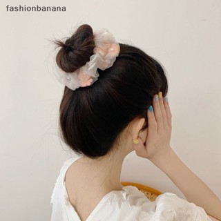 [fashionbanana] ใหม่ พร้อมส่ง เชือกตาข่าย ปักลายดอกไม้ สีชมพู สไตล์โรแมนติก สําหรับผู้หญิง