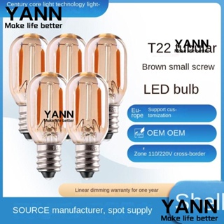 Yann1 หลอดไฟคริสตัล E12 E14 T22 LED 2200K 6000K สีขาว สีเหลืองอบอุ่น