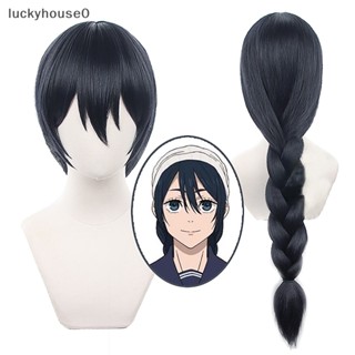 Luckyhouse0^^ วิกผมคอสเพลย์อนิเมะ Jujutsu Kaisen Amanai Riko ยาว 80 ซม. สีฟ้าเข้ม สําหรับผู้หญิง