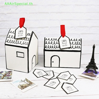 Aaairspecial กล่องของขวัญ รูปบ้าน สําหรับใส่คุกกี้ เค้ก ลูกอม งานแต่งงาน วันเกิด
