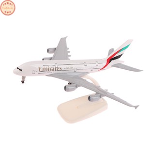 Newbaby โมเดลเครื่องบินโลหะ 1:400 Emirates Airbus A380 ขนาด 20 ซม. ของขวัญ สําหรับเด็กผู้ชาย