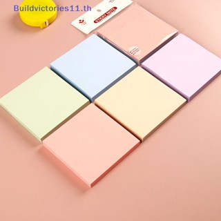 Buildvictories11 สติกเกอร์กระดาษโน้ต สีพื้น 100 ชิ้น