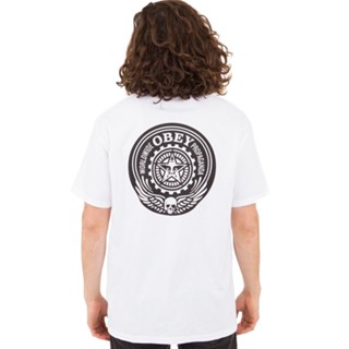 Obey เสื้อยืด ลายกะโหลกปีก และปีก สําหรับเด็ก