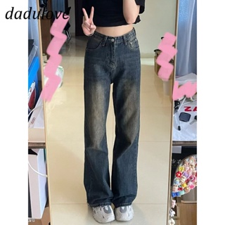 DaDulove💕 New American Ins High Street Retro Washed Jeans Niche High Waist Loose Wide Leg Pants Trousers