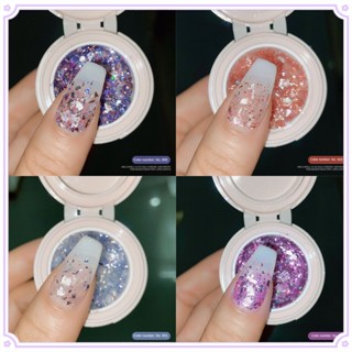 Vinimay Sparkle น้ํายาทาเล็บเจล กลิตเตอร์ แวววาว 9 สี สําหรับตกแต่งเล็บเจล