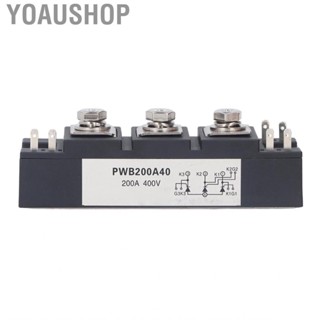 Yoaushop Power Thyristor Module  Copper  Compact Good Sealing 400V Rectifier for Welding Machine