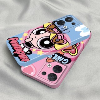 เคสโทรศัพท์มือถือ PC แข็ง ปิดด้านหลัง ลาย The Powerpuff Girls สไตล์เกาหลี สําหรับ Oppo Reno 8 Pro 7 6 5 Find X5 X3 F9 A78 A5 A31 A8 A15 A35 Realme 2 Pro