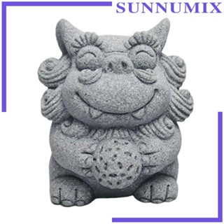 [Sunnimix] ฟิกเกอร์รูปปั้นสิงโต หินแกะสลัก สําหรับตกแต่งสวน ตู้ ภูมิทัศน์
