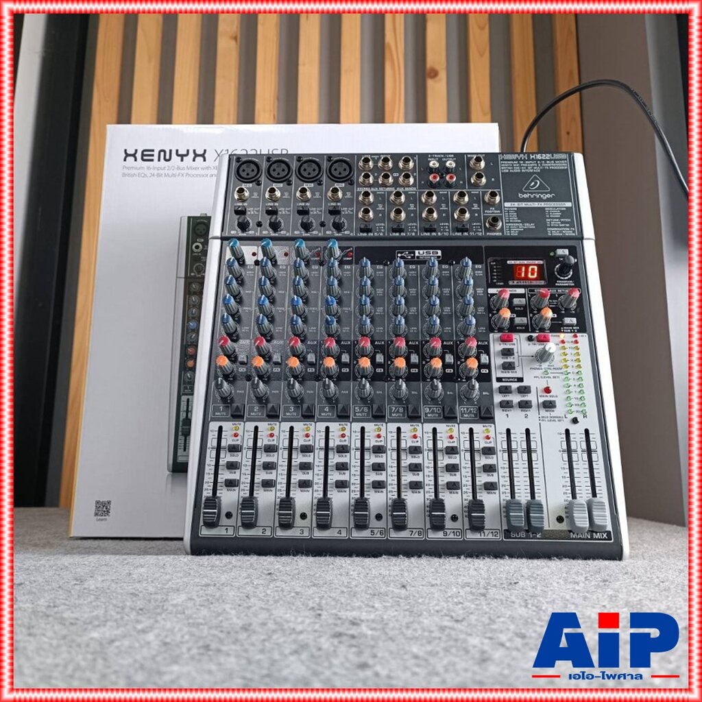 BEHRINGER XENYX-X1622USB mixer BEHRINGER XENYX X1622FX Mixer เครื่องผสมสัญญาณเสียง มิกเซอร์ แบบอนาล็