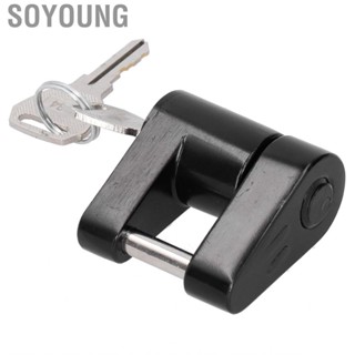 Soyoung Trailer Hitch Lock Zinc Alloy Coupler Locks 1/4in Diameter -Theft Towing For Tow RV Truck Car