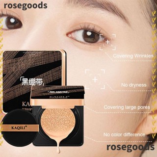 Rosegoods1 คุชชั่นครีมรองพื้น คอนซีลเลอร์ ปกปิดริ้วรอย ติดทนนาน ให้ความชุ่มชื้น 1 ชิ้น และคอนซีลเลอร์ 2 ชิ้น