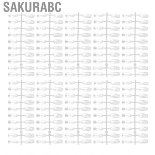 Sakurabc 200pcs False Nail Tips Transparent Art Color Style Display LJ4