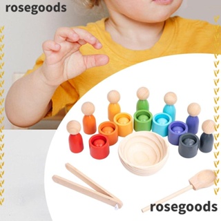 Rosegoods1 Montessori ของเล่นนับจํานวน สําหรับเด็กก่อนวัยเรียน