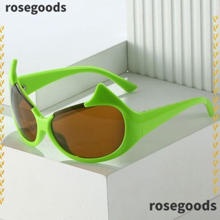 Rosegoods1 แว่นกันแดด ทรงตาแมว สไตล์พังก์ เซ็กซี่