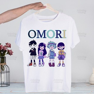 เสื้อยืดลําลอง พิมพ์ลายอนิเมะ Omori Game สไตล์ฮาราจูกุ แฟชั่นใหม่ สําหรับผู้ชาย