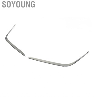 Soyoung 51118125437  Chrome Style Snap Installation Front Bumper Molding Cover Scratch Resistant for 7 Series E38 740iL 750iL 740i