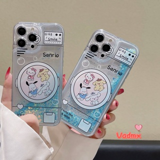 เคสโทรศัพท์มือถือ ลายการ์ตูนสุนัข Pochacco มีทรายไหล เรืองแสง สําหรับ iPhone 14 13 12 11 Pro Max Mini 14 Plus X XR XS Max 8 7 6 6s Plus SE 2020