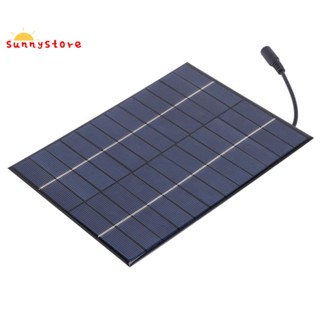 แผงพลังงานแสงอาทิตย์ 12V 5.2W Mini Solar Panel Polycrystalline Solar Cells Silicon Epoxy Solar DIY โมดูลระบบชาร์จแบตเตอรี่ + เอาต์พุต DC