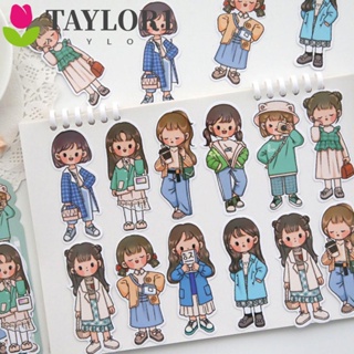 Taylor1 สติกเกอร์ ลายการ์ตูน Kawail สี่ฤดูกาล สําหรับติดตกแต่งไดอารี่ เครื่องเขียน DIY