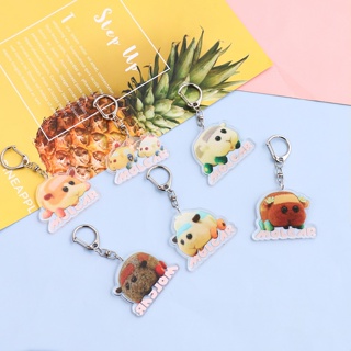 Anime Pui Pui Molcar Acrylic Keychain Pui Pui Guinea Pig Car with Cute Double-Sided Pattern Pendant Clearance sale