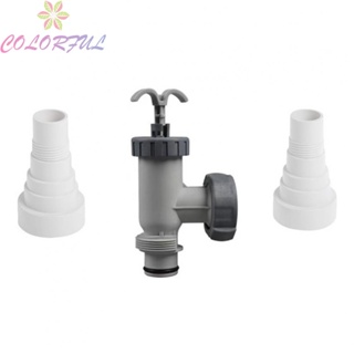 【COLORFUL】Plunger Valve Accessories Conversion Kit For Intex For Swimming Pool Plastic