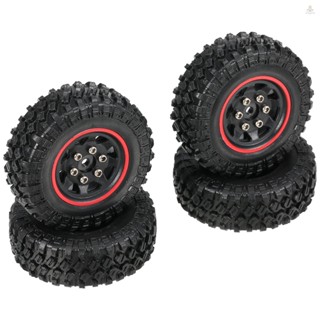 Funygame AUSTAR ยางล้อรถบังคับ 48*18 มม. อะไหล่อัพเกรด สําหรับรถบังคับ 1/24 Buggy Off-road Axial SCX24 Axial 90081 AXI00001 AXI00002 4 ชิ้น