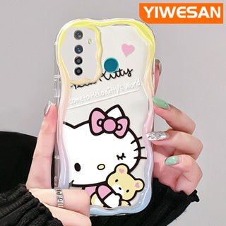 เคสมือถือ แบบนิ่ม แบบใส ลายการ์ตูนหมี กันกระแทก สําหรับ Realme 5 5i 5s 5 Pro 6i Narzo 20A Q