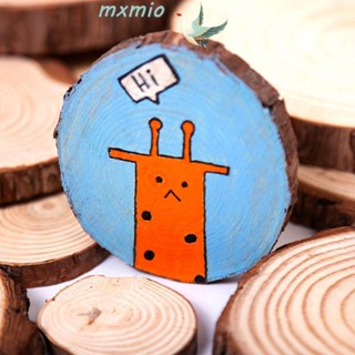 Mxmio แผ่นบอร์ดไม้ ทรงกลม DIY สําหรับวาดภาพ ตกแต่งปาร์ตี้คริสต์มาส