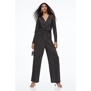 H&amp;M  Woman Glittery knot-detail jumpsuit 1125992_1