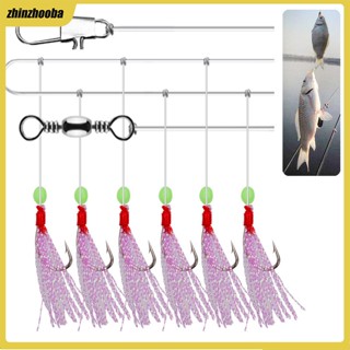 Fs ตะขอเหยื่อตกปลาประดิษฐ์ 6 ตะขอ In 1 อุปกรณ์เสริม 5 แพ็ก