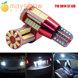 Mayshow หลอดไฟติดป้ายทะเบียนรถยนต์ 12V COB 3014 57SMD 2 ชิ้น