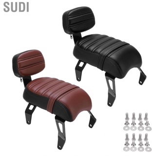 Sudi Motorcycle Accessories  Passenger Seat Backrest Kit Smooth Leather Durable for Upgrade