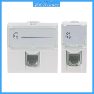 Pop RJ11 Coupler อินไลน์คัปเปลอร์โทรศัพท์ RJ11 แจ็คคีย์สโตน