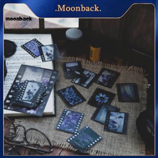 &lt;moonback&gt; สติกเกอร์ฟิล์ม สไตล์วินเทจ แบบพกพา 30 แผ่น