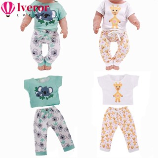 Lveror ชุดนอนเสื้อผ้า อุปกรณ์เสริม สําหรับบ้านตุ๊กตา 2 ชิ้น ต่อชุด