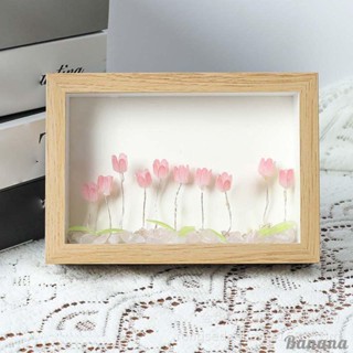 [พร้อมส่ง] โคมไฟตั้งโต๊ะ กรอบรูป ดอกไม้จําลอง DIY