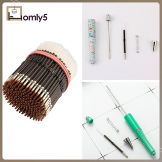 [Homyl5] ไส้ปากกาลูกลื่น แบบเติมหมึก พับได้ สําหรับปากกาลูกลื่น 200 ชิ้น