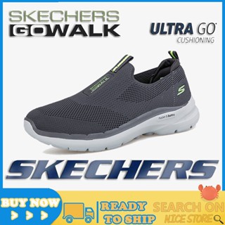 พร้อมส่ง Skechers_Go-Walk 6 รองเท้าผ้าใบลําลอง กันลื่น น้ําหนักเบา สําหรับผู้ชาย เหมาะกับการวิ่ง เล่นกีฬา