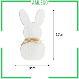 [Amleso] แผ่นบอร์ดไม้ รูปกระต่าย DIY สําหรับตกแต่งงานปาร์ตี้