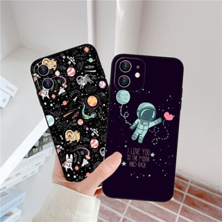 Astronaut Case for Samsung Galaxy A02 A03S M02S S30 S21 S20 Plus FE Ultra S10E S11E S30Plus S9 S8 S7Edge S21 Plus FE Ultra A22 M52 A53 A33 Soft Matte Casing