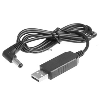 ✿ สายเคเบิลอะแดปเตอร์ 90 องศา USB 5V เป็น 24V 250mA 5.5x2.1 มม. 100 ซม.