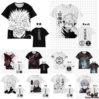 【CustomFashion】Jujutsu Kaisen T-Shirt Mens T Shirt Anime Clothes Round Neck Unisex Man Kid Short Sleeves Casual Sof_03