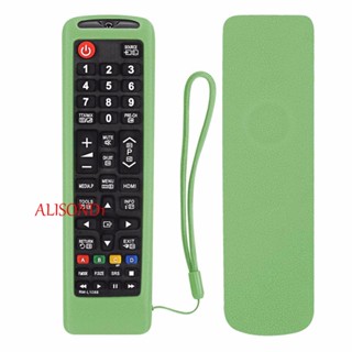 Alisond1 เคสซิลิโคน ป้องกันรีโมตคอนโทรล กันตก สําหรับ Samsung AA59-00741A 00637 00817A Smart TV AA59-00786A