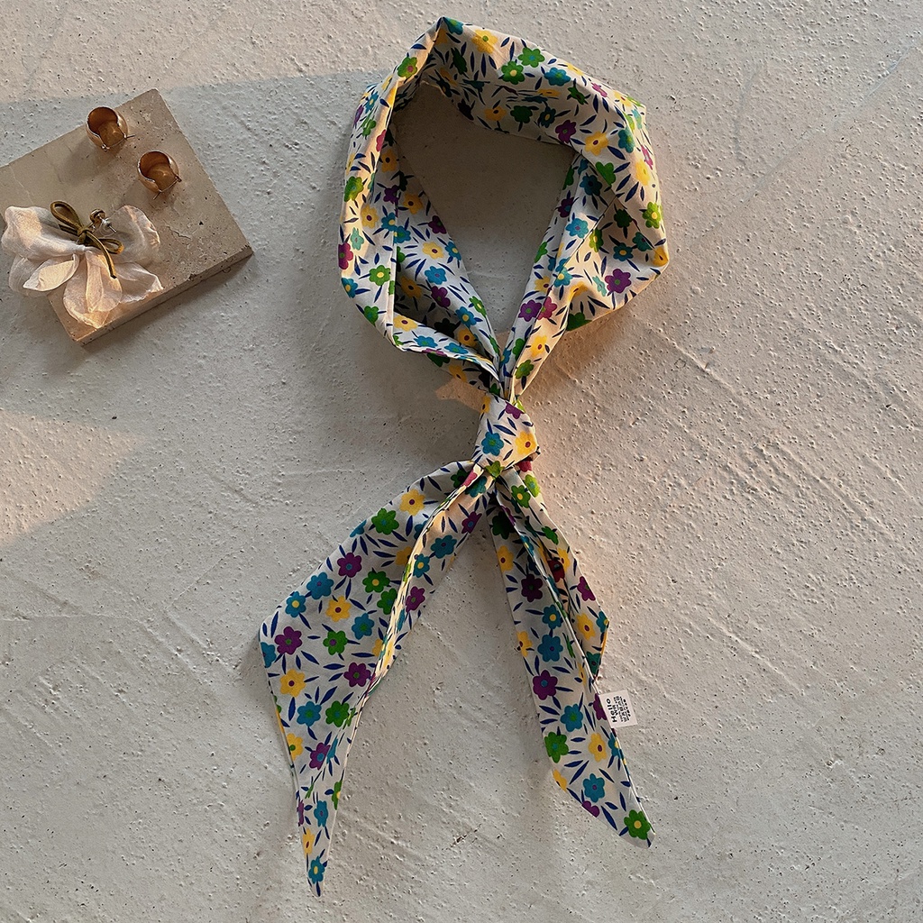 Parsimonous ยาว 100% ผ้าพันคอผ้าฝ้าย 4.1x45.3 นิ้วสายคล้องกระเป๋าผู้หญิงแฟชั่น Hairband 10.5x115 ซม.