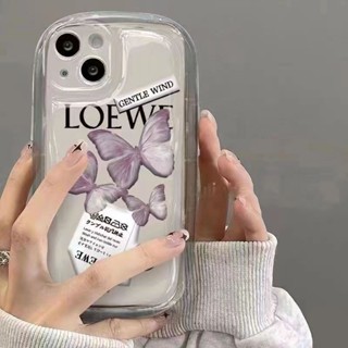 เคสโทรศัพท์ซิลิโคน TPU ใส แบบนิ่ม ลายผีเสื้อ กันกระแทก สําหรับ IPhone 11 13 14 12 Pro 7 8 Plus XS Max X XR