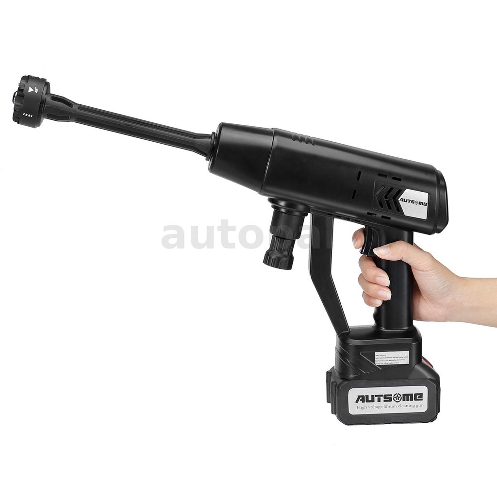 เครื่องปั๊มน้ําแรงดันสูง ไร้สาย แบบพกพา 15000mAh 755Motor สําหรับล้างรถยนต์