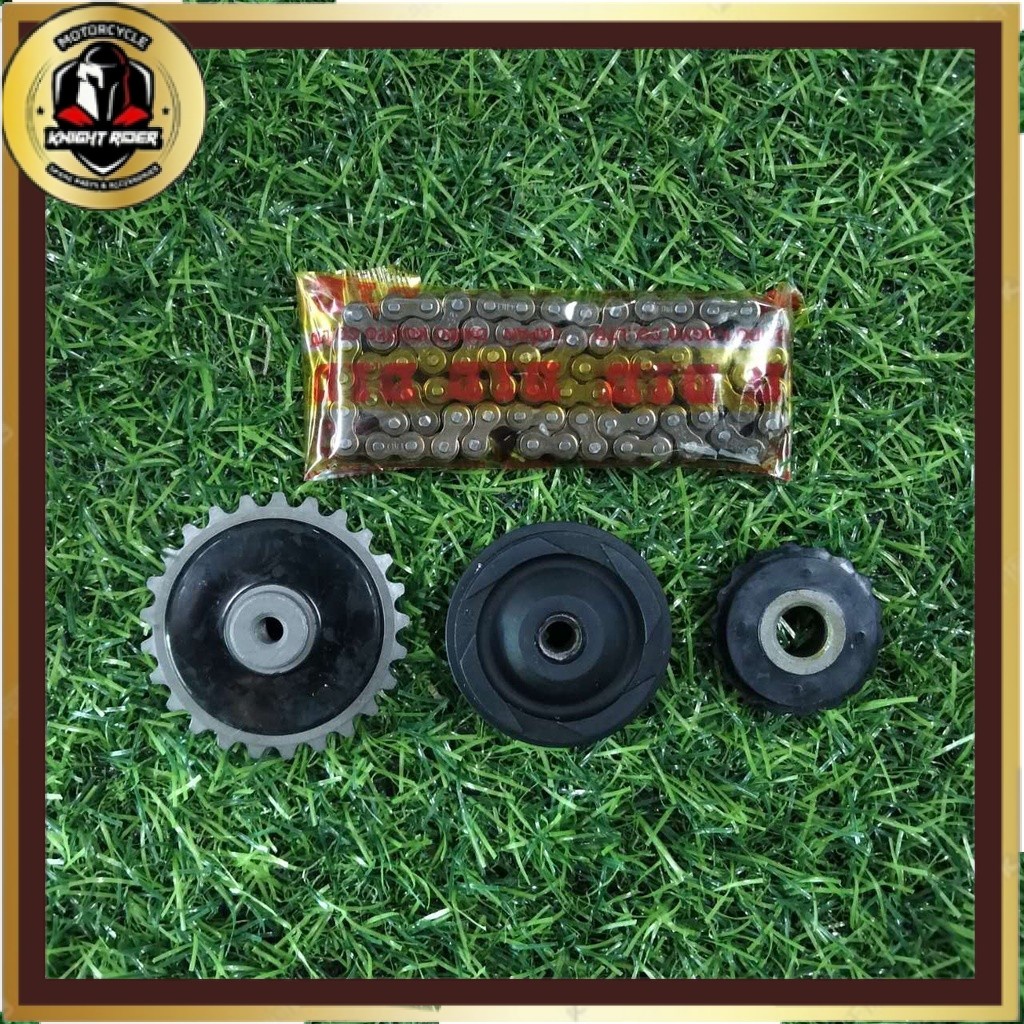 (4 IN 1) TIMING CHAIN ROLLER C70 GBO RANTAI KECIL 82L ENGINE ROLLER ASSY เกียร์ปั๊มน้ํามัน + ลูกกลิ้
