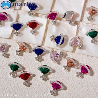 อุปกรณ์ตกแต่งเล็บ Martin คริสตัล Rhinestones 3D Diy หรูหราสําหรับตกแต่งเล็บ