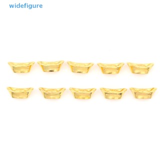 Widefigure 10 ชิ้น มดจีน ทอง โชคดี หยวนเบา เครื่องประดับตกแต่ง สําหรับโชคลาภ สุขภาพดี